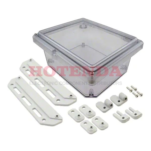 I342HS,TCBC - BOX PLSTC CLEAR 11.75"L X 9.98"W