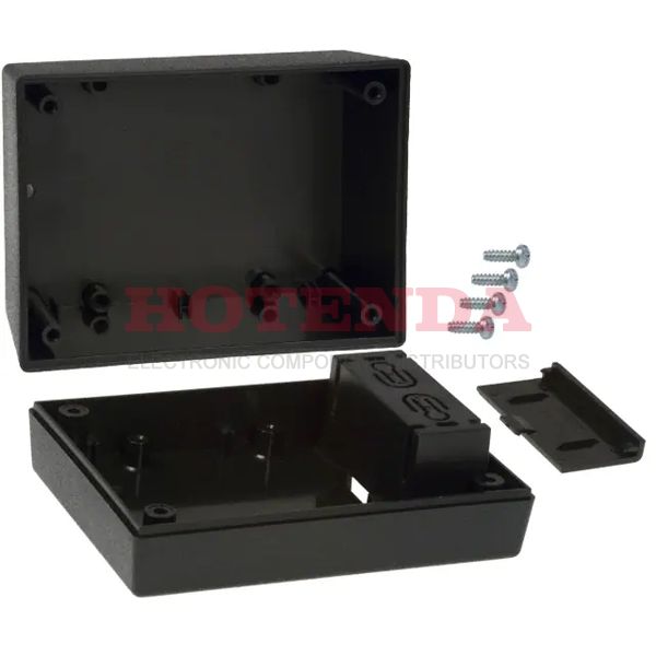 233I,BK - BOX ABS BLACK 4.38"L X 3.25"W