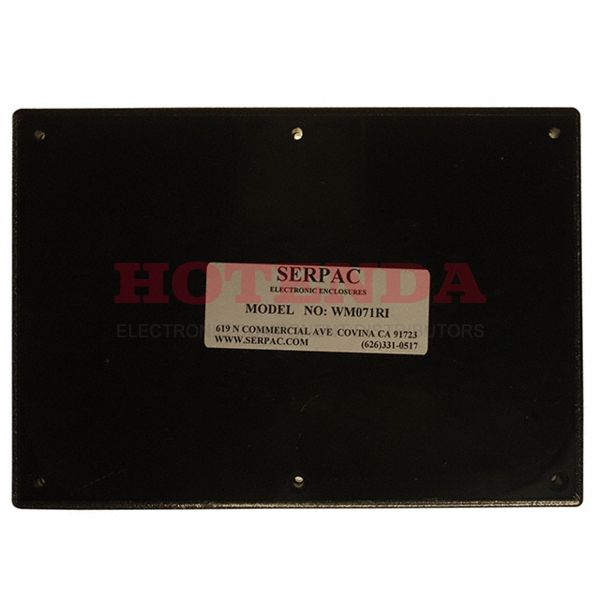 WM071RI,BK - BOX ABS BLACK 6.88"L X 4.88"W