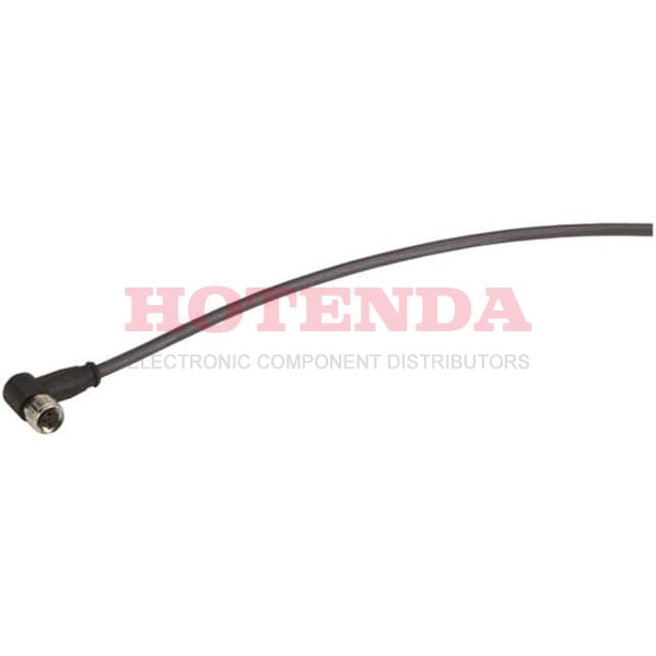 21348300388005 - Ethernet Cables / Networking Cables M8 3PIN FML RT ANGL SINGLE END 0.5M PUR