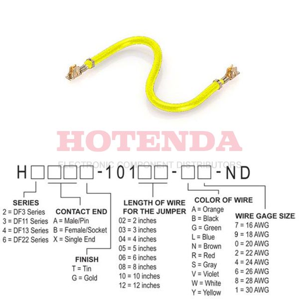 H5BBT-10104-Y2 - H5BBT-10104-Y2 datasheet pdf and Jumper Wires, Pre-Crimped Leads product details from Hirose Electric Co Ltd stock available on our website