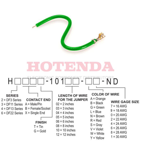 H2BXT-10104-G4 - H2BXT-10104-G4 datasheet pdf and Jumper Wires, Pre-Crimped Leads product details from Hirose Electric Co Ltd stock available on our website