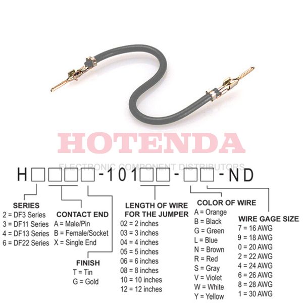 H2AAT-10106-S8 - H2AAT-10106-S8 datasheet pdf and Jumper Wires, Pre-Crimped Leads product details from Hirose Electric Co Ltd stock available on our website
