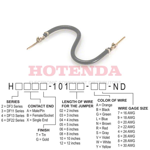 H3AAT-10105-S4 - H3AAT-10105-S4 datasheet pdf and Jumper Wires, Pre-Crimped Leads product details from Hirose Electric Co Ltd stock available on our website
