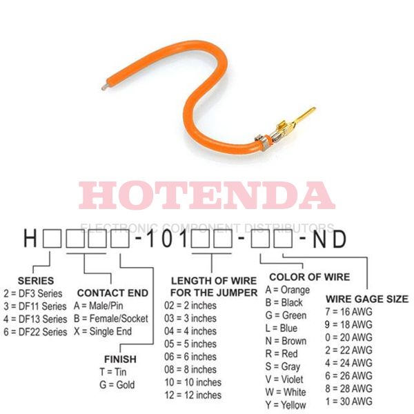 H2AXG-10112-A6 - H2AXG-10112-A6 datasheet pdf and Jumper Wires, Pre-Crimped Leads product details from Hirose Electric Co Ltd stock available on our website