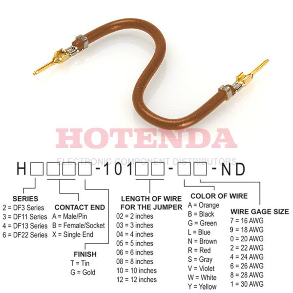 H2AAG-10103-N4 - H2AAG-10103-N4 datasheet pdf and Jumper Wires, Pre-Crimped Leads product details from Hirose Electric Co Ltd stock available on our website