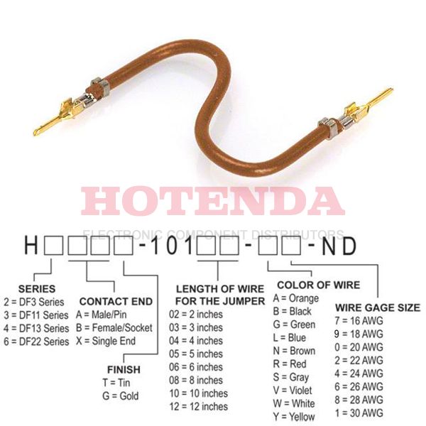 H2AAG-10103-N6 - JUMPER-H1503TR/A3049N/H1503TR 3"