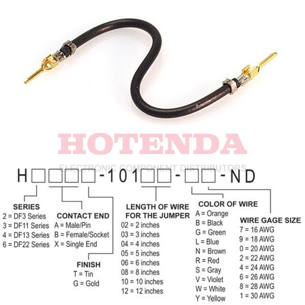 H2AAG-10106-B8 - H2AAG-10106-B8 datasheet pdf and Jumper Wires, Pre-Crimped Leads product details from Hirose Electric Co Ltd stock available on our website