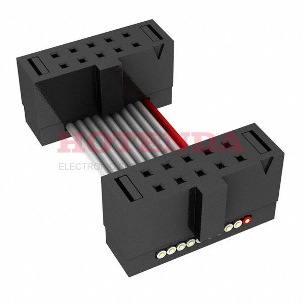 FFSD-05-D-02.03-01-N - Cable Assembly Flat 0.051m 30AWG 10 POS IDC Connector to 10 POS IDC Connector SKT-SKT IDT-IDT Bulk