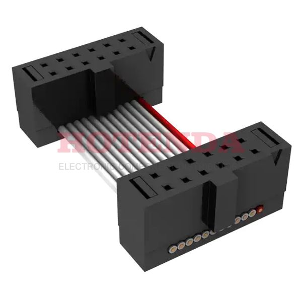 FFSD-06-D-08.00-01-N - SAMTEC FFSD-06-D-08.00-01-N Ribbon Cable, IDC Receptacle, IDC Receptacle, 12 Ways, 8 ", 203.2 mm, 1.27 mm