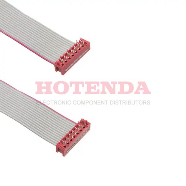 355-28-14-GR-00012 - CABLE ASSY DIP IDC 14POS 12"