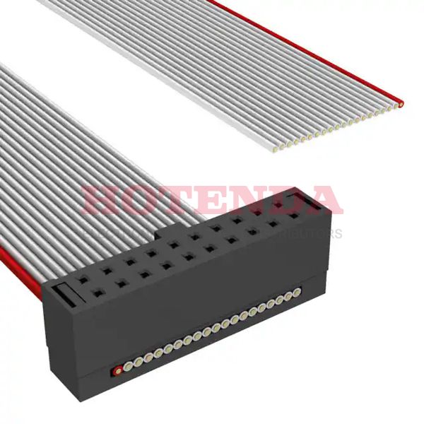 TCSD-10-S-06.00-01-N - CABLE ASSEM 2MM 20POS SGL END 6"