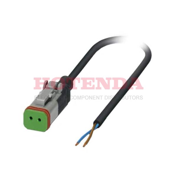 1410724 - Sensor Cables / Actuator Cables SAC-2P- 3,0-PUR/DTFS