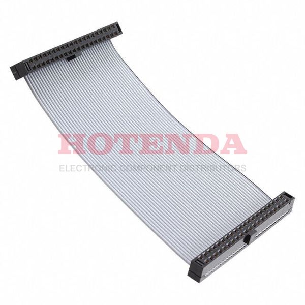 TCSD-20-D-03.00-01-N - Cable Assembly Flat Ribbon 0.076m 28AWG IDC Connector to IDC Connector 40 to 40 POS SKT-SKT IDT-IDT Bulk