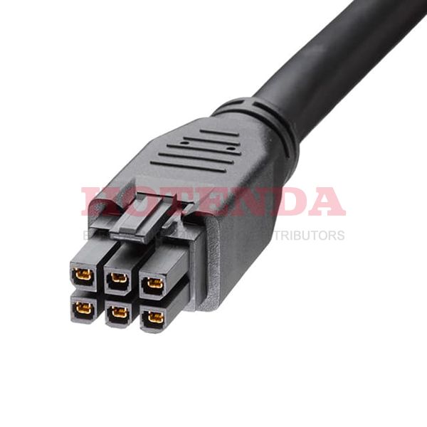 2451360605 - MEGAFIT 6CKT BLACK 500MM OVERMOL