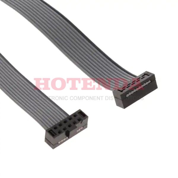TCSD-05-D-16.00-01-N - Cable Assembly Flat Ribbon 0.406m 28AWG 10 POS IDC Connector to 10 POS IDC Connector SKT-SKT IDT-IDT Bulk