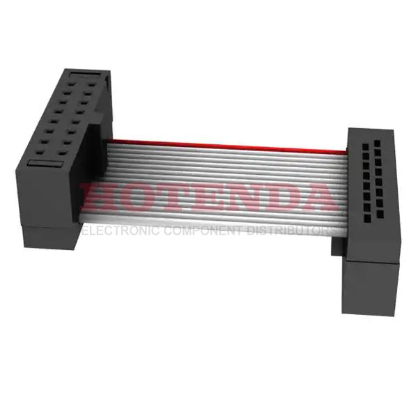 FFSD-08-D-03.99-01-N-R - Cable Assembly Flat Ribbon 0.101m 30AWG 16 POS IDC Connector to 16 POS IDC Connector F-F IDT-IDT Bulk