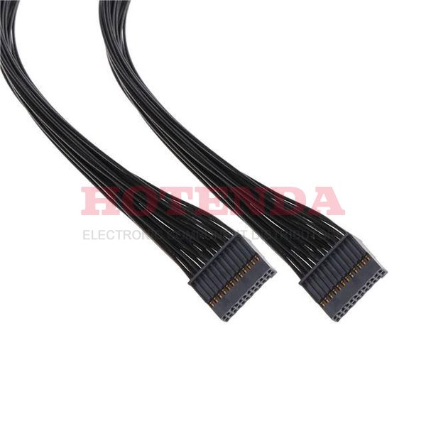 SFSD-12-28-G-12.00-D-NUS - Cable Assembly Discrete Wire 0.304m 28AWG 24 POS Wire to Board to 24 POS Wire to Board SKT-SKT Crimp-Crimp Bulk