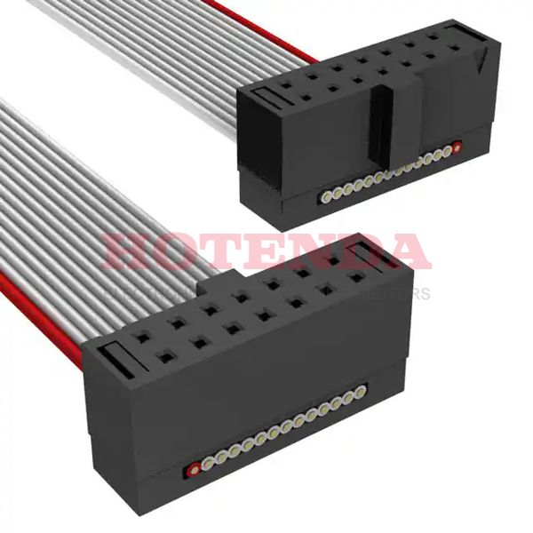 TCSD-07-D-06.00-01-F-N - Cable Assembly Flat Ribbon 0.152m 28AWG 14 POS IDC Connector to 14 POS IDC Connector SKT-SKT IDT-IDT Bulk