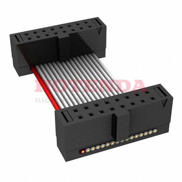 FFSD-08-D-03.00-01-N-RW - Cable Assembly Flat Ribbon 0.076m 30AWG 16 POS IDC Connector to 16 POS IDC Connector F-F IDT-IDT Bulk
