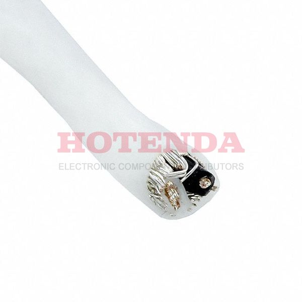 M1252 WH002 - CABLE 2COND 16AWG WHT SHLD 500'