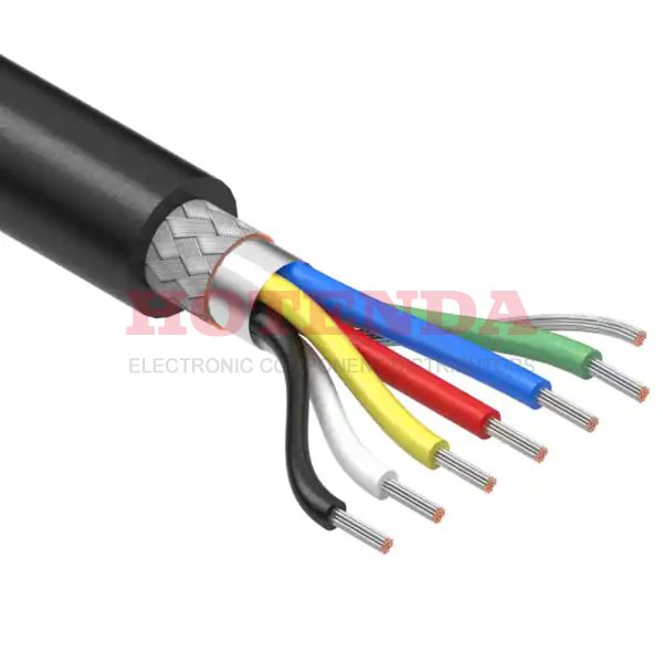 30-01057 - CBL 6CON 26AWG SHLD BLK 153M