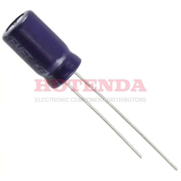 ESK107M035AE3AA - ESK 100μF Capacitor ±20% Bulk Through Hole 200mA 0.248Dia 6.30mm -40°C~85°C Polar 2.5mm Radial, Can