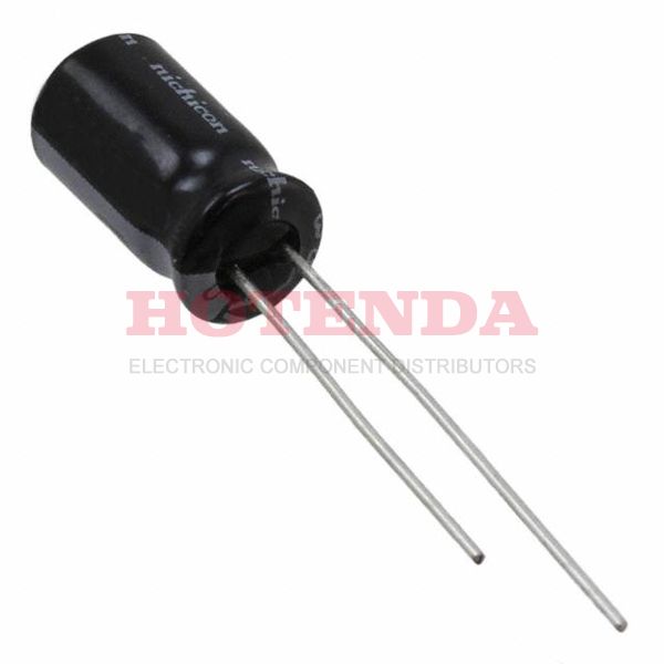 UVY1J330MED - UVY 33μF Capacitor ±20% Bulk Through Hole 100mA 0.248Dia 6.30mm -55°C~105°C Polar 2.4892mm Radial, Can