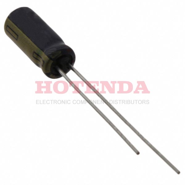 EEU-FC2A5R6B - FC 5.6μF Capacitor ±20% Tape &amp; Box (TB) Through Hole 80mA 0.197Dia 5.00mm -55°C~105°C Polar 5mm Radial, Can