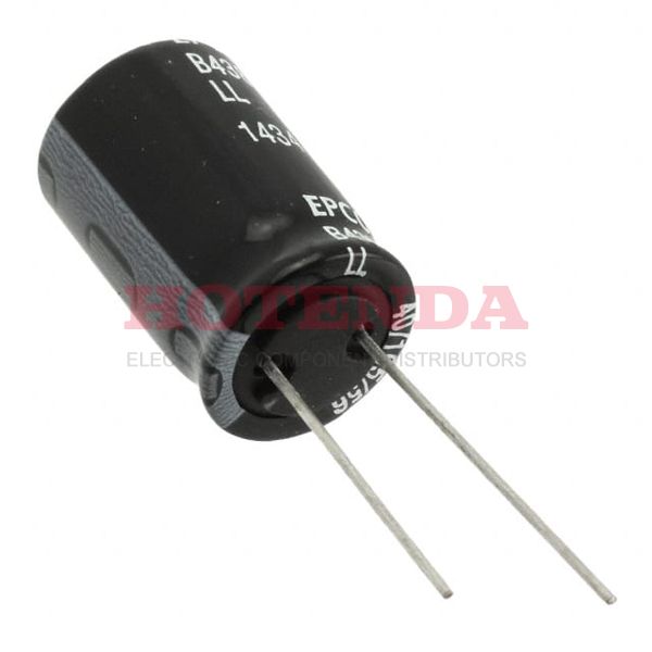 B43858B5106M000 - Cap Aluminum 10uF 450V 20% (12.5 X 25mm) Radial 5mm 300mA 5000 hr 105C Bulk