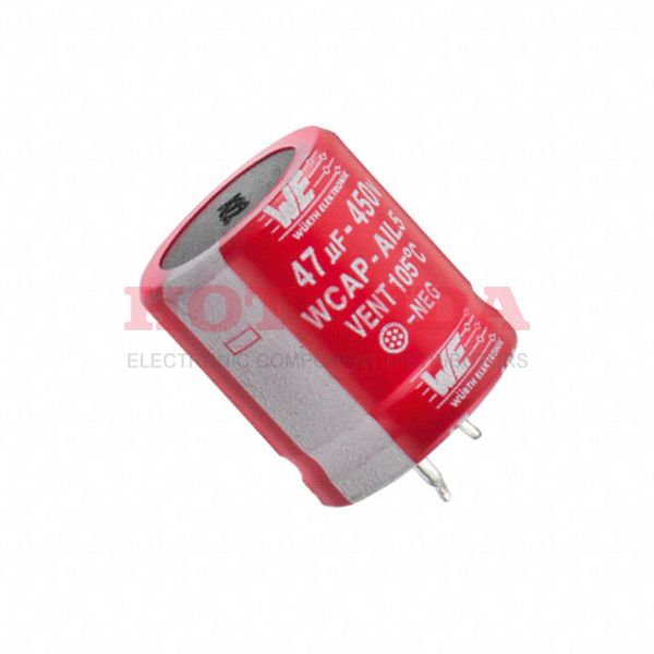 861111486039 - WCAP-AIL5 820μF Capacitor ±20% Tray Through Hole 1.87A 1.378Dia 35.00mm -25°C~105°C Polar 10.0076mm Radial, Can - Snap-In