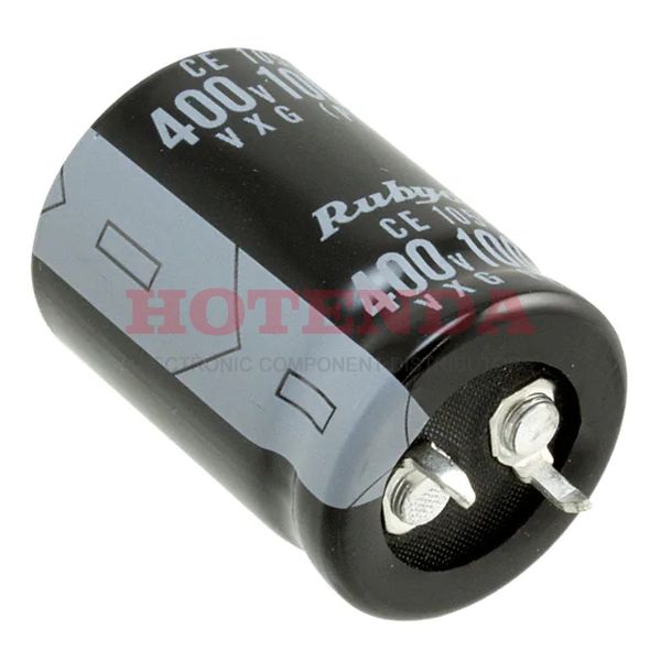 400VXG100MEFC22X30 - VXG 100μF Capacitor ±20% Bulk Through Hole 0.866Dia 22.00mm -25°C~105°C Polar Radial, Can - Snap-In