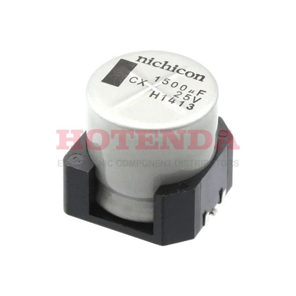 UCX1E152MNS1MS - UCX 1500μF Capacitor ±20% Tape &amp; Reel (TR) Surface Mount 1.2A 0.630Dia 16.00mm -40°C~135°C Polar Radial, Can - SMD