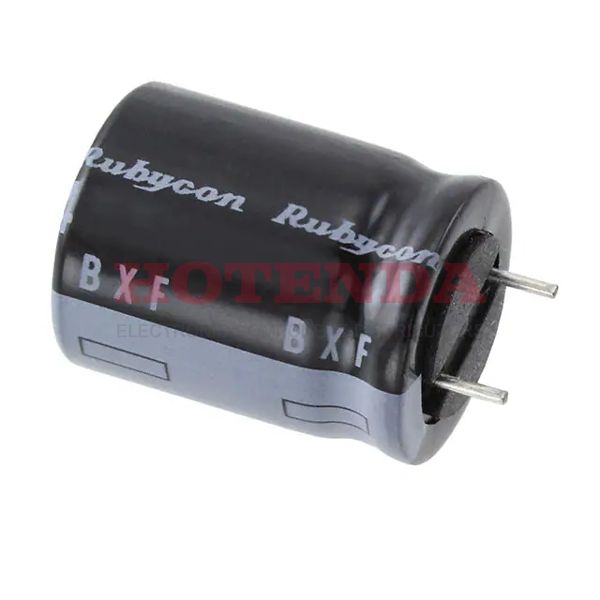 450BXF33MGC16X20 - BXF 33μF Capacitor ±20% Tape &amp; Box (TB) Through Hole 388mA 0.630Dia 16.00mm -25°C~105°C Polar 7.493mm Radial, Can