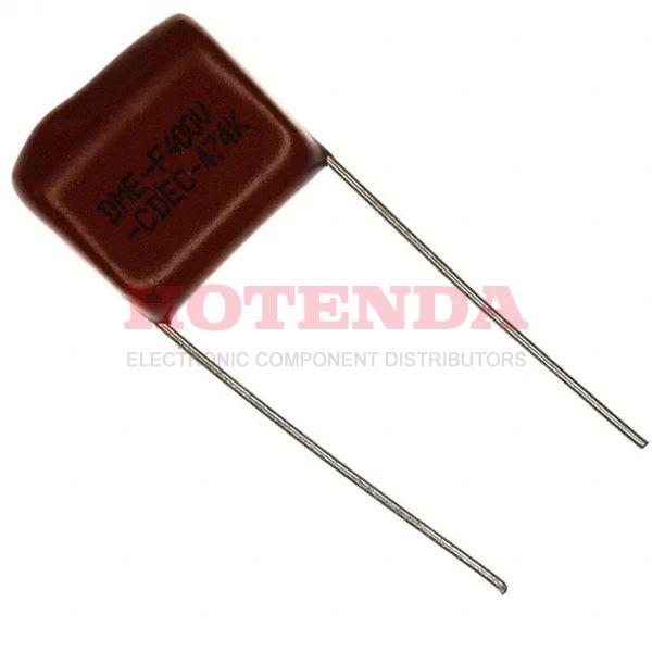 DME4P47K-F - DME 0.47μF Film Capacitor ±10% Radial PC Pins 400V-DC 200V-AC Polyester, Metallized PCB, Through Hole