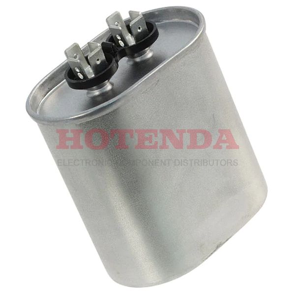 SFC37T17.5K291B-F - SF 17.5μF Film Capacitor ±10% Radial, Can Quick Connect, Disconnect 370V-AC Polypropylene (PP), Metallized Chassis Mount
