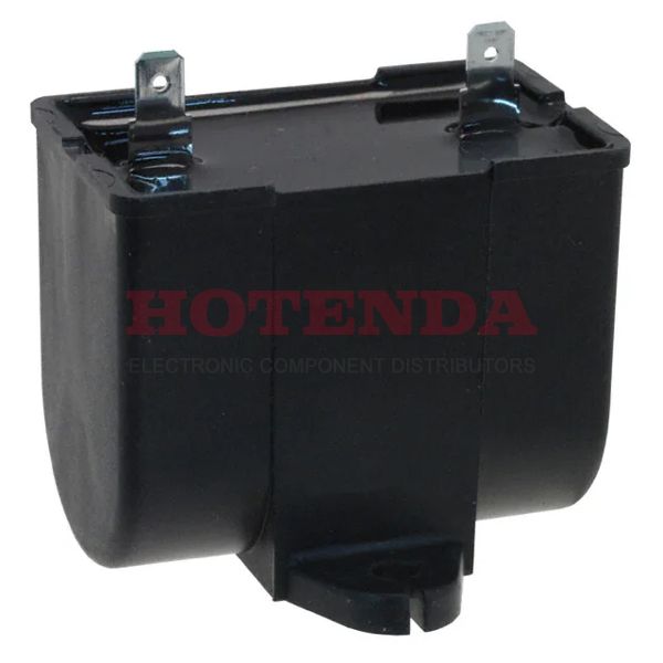JS251156-BA - PMF 15μF Film Capacitor ±10% Rectangular Box Quick Connect - 0.187 (4.7mm) 250V-AC Polypropylene (PP), Metallized Chassis Mount