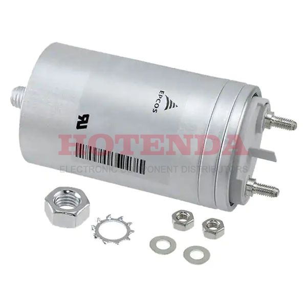 B32362B4107J080 - B32362 100μF Film Capacitor ±5% Radial, Can Threaded, Male 480V-AC Polypropylene (PP), Metallized