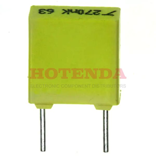 BF074D0474J - BF 0.47μF Film Capacitor ±5% Radial PC Pins 63V-DC 40V-AC Polyester, Metallized Through Hole