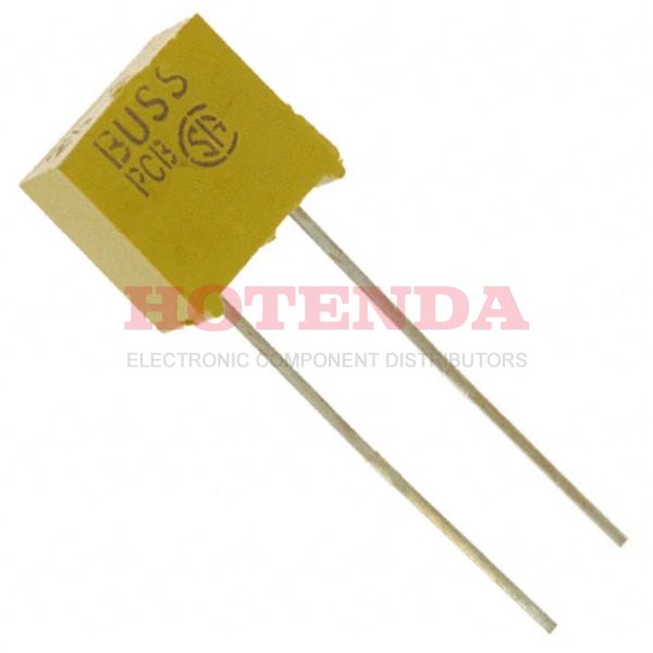 BK/PCG-5 - Fuse Subminiature 5A 125V Non-Time Delay 2-Pin Pin Through Hole
