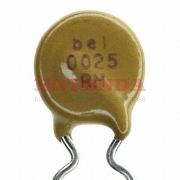 0ZRM0025FF2C - PTC RESET FUSE 120V 250MA RADIAL