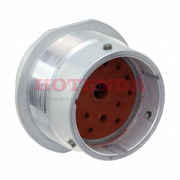 HD34-24-14PN - Receptacle Housing Aluminum Panel Mount 14 Positions Bulk Bayonet Lock Unshielded Contacts Not Included; Jam Nut Not Included HD30