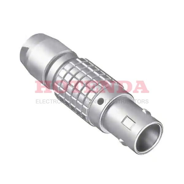 FGG.2B.308.CLAD52 - Plug, Male Pins Brass Free Hanging (In-Line) 8 Positions Solder Cup Gold Chrome Bulk G Push-Pull