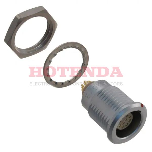 EGG.1B.310.CLL - Receptacle, Female Sockets Panel Mount 10 Positions Solder Cup Gold Chrome Bulk G Push-Pull