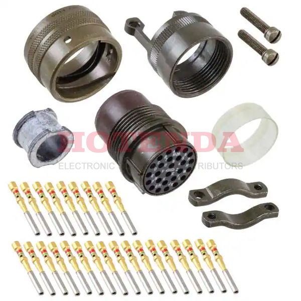 PT06SE-16-26S(SR) - Plug, Female Sockets Aluminum Free Hanging (In-Line) 26 Positions Crimp Gold Olive Drab Chromate over Cadmium Bulk N (Normal) Bayonet Lock