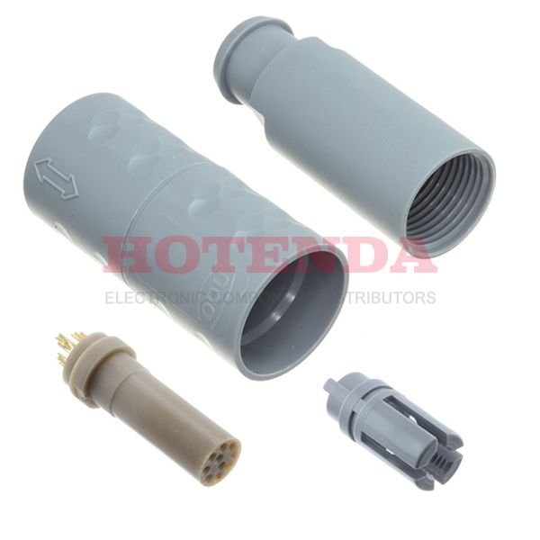 K21M07-P10LCC0-527S - Receptacle, Female Sockets Polysulfone (PSU) Free Hanging (In-Line) 10 Positions Solder Cup Gold Bulk 0 Push-Pull