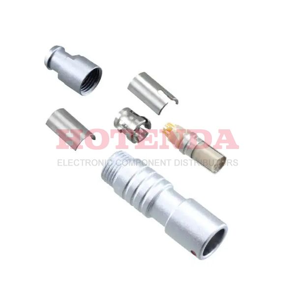 K20F1C-P05LFG0-400S - Receptacle, Female Sockets Brass Free Hanging (In-Line) 5 Positions Solder Cup Gold Chrome over Nickel Bulk 1 Push-Pull