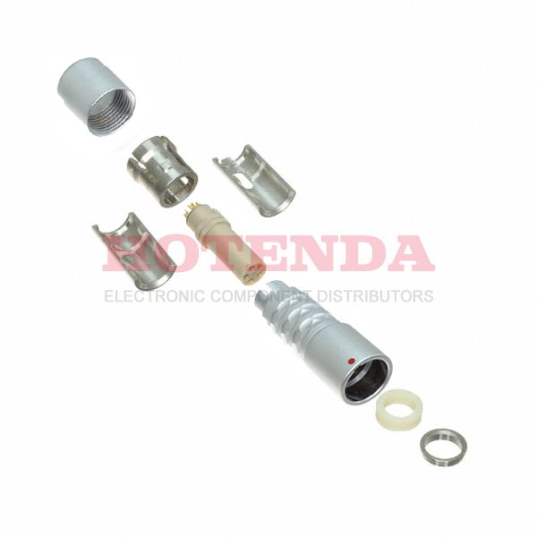 K10K0C-P05LFG0-4500 - Receptacle, Female Sockets Brass Free Hanging (In-Line) 5 Positions Solder Cup Gold Chrome over Nickel Bulk Push-Pull