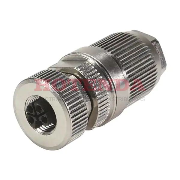 21032962506 - Plug, Female Sockets Zinc Die Cast Free Hanging (In-Line) 4 Positions IDC Gold Bulk L Threaded