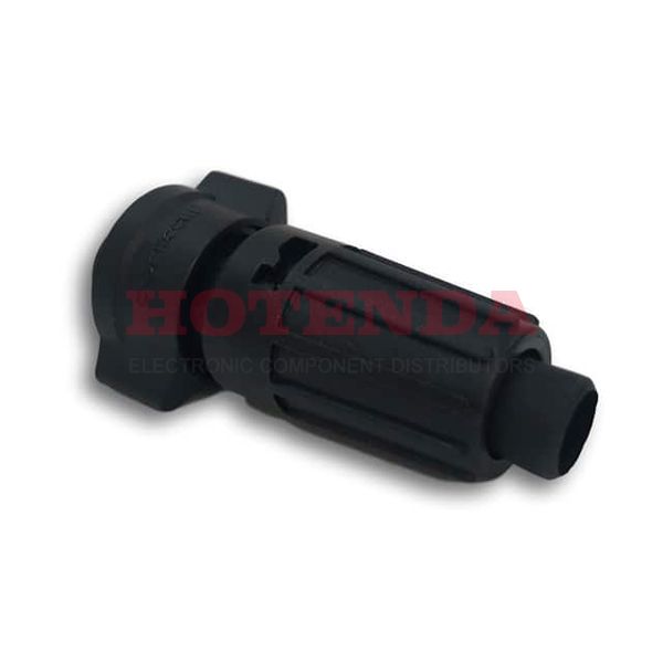 W6882-9PG-P-522 - Plug, Male Pins Thermoplastic Free Hanging (In-Line) 9 Positions Solder Cup Gold Bulk Keyed Bayonet Lock